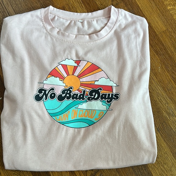 An extra large oversized tee with a cute slogan on the front! - Picture 2 of 2